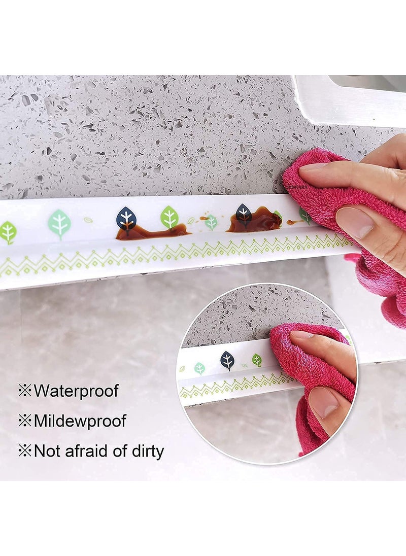 Abstract - ABSTRACT Waterproof Tape for Kitchen Sink Oil Proof Corner Caulk Strip Self Adhesive Sealing Tape Gap Sealer for Platform Bathroom Basin Decorative Trim Toilet Sealant Tape - Image 1
