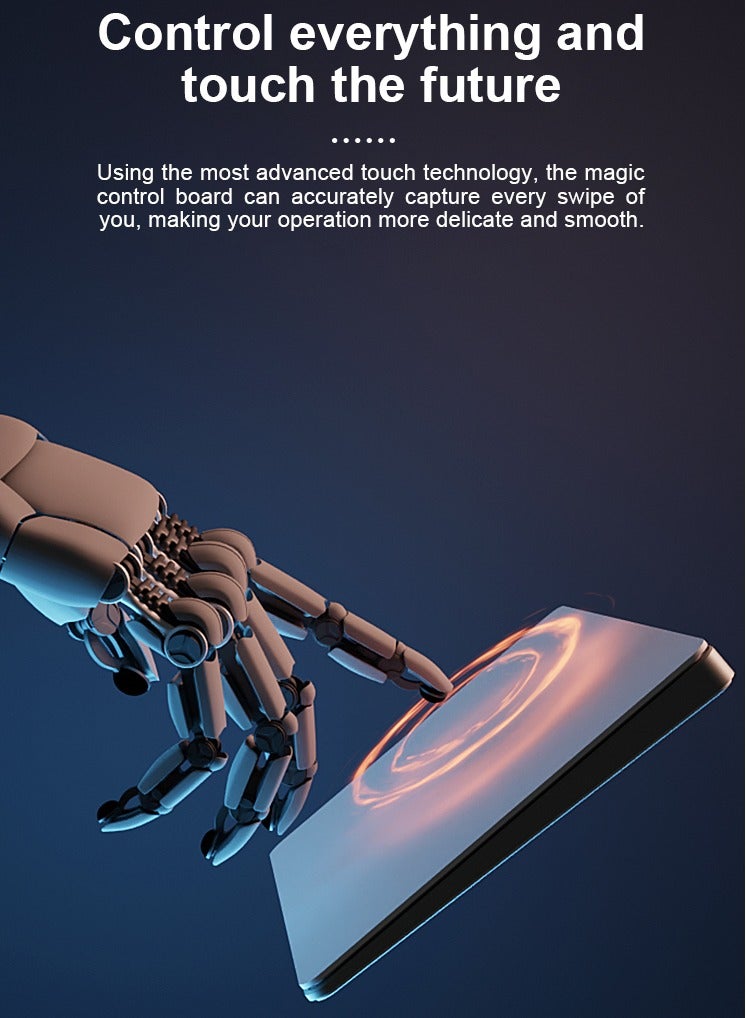 Multi-Touch Trackpad with Gesture for PC/Laptop/Tablet, 2.4GHz Wireless/Wired/Bluetooth Touchpad Mouse Compatible with Windows IOS, White - Image 4