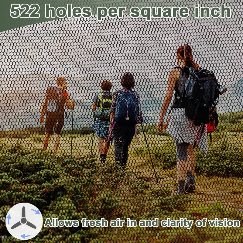 Benvo Mosquito Head Net Mesh, Face Neck Fly Netting Hood from Bugs Gnats Noseeums Screen Net for Any Outdoor Lover- with Carry Bags Fits Most Sizes of Hats Caps (2pcs, Olive, Updated Big Net) - Image 4