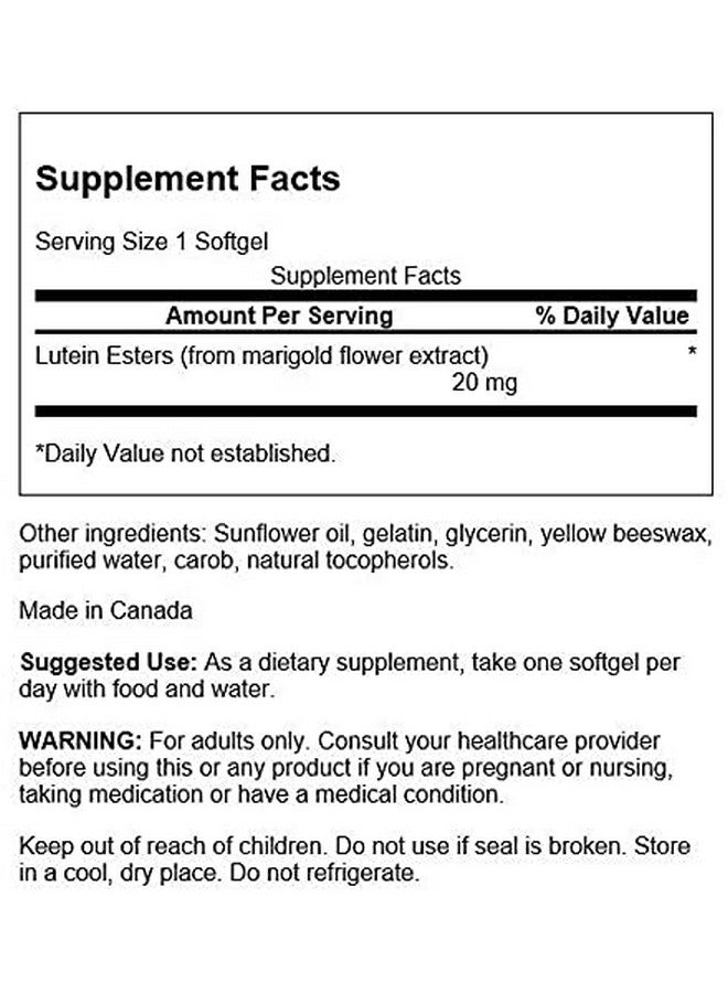 SWANSON Lutein 20 Milligrams 60 Sgels - Image 4