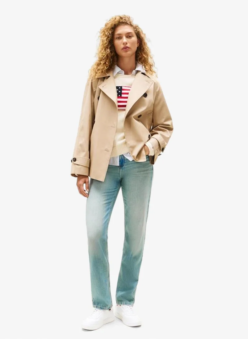 TOMMY HILFIGER White Essential Chic Court Sneaker for Women | Best Price UAE