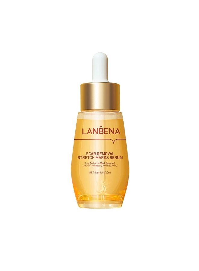 LANBENA Scar Removal Stretch Marks Serum, Reduces the Appearance of Scars, Wrinkles, Burns, and Wounds Remove Acne Scar Serum with Natural Herbal Extracts Formula - Image 1