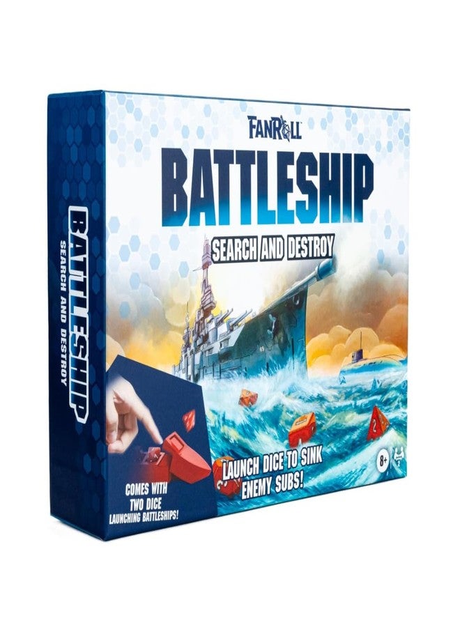 Fanroll Battleship Search and Destroy Board Game, Launch Dice to Sink Enemy Subs! - Image 1