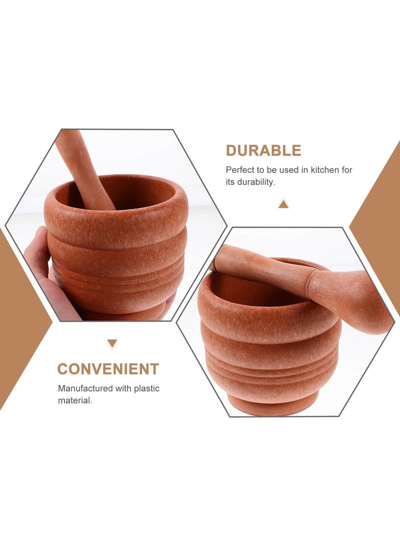 Heavy Duty Mortar and Pestle Set | Stone Masala Grinder for Kitchen | Traditional Havan Dasta for Spices, Herbs & Garlic | Durable Manual Grinding Tool | Non-Slip Base | Easy to Clean - Image 3