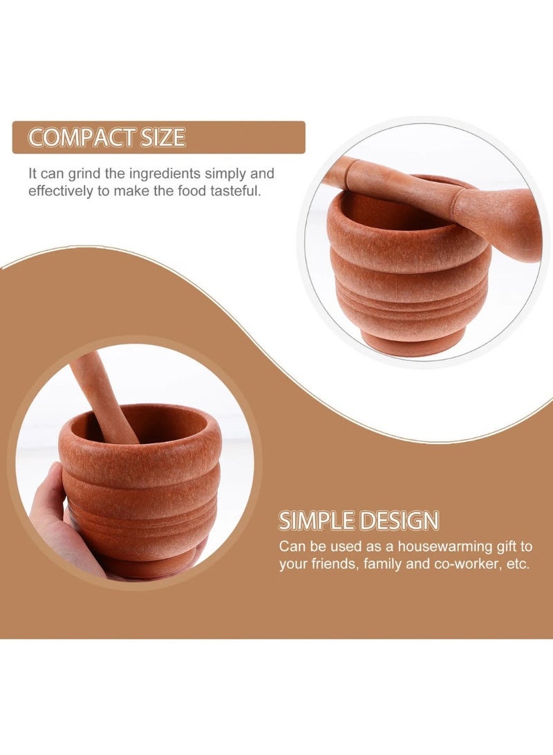 Heavy Duty Mortar and Pestle Set | Stone Masala Grinder for Kitchen | Traditional Havan Dasta for Spices, Herbs & Garlic | Durable Manual Grinding Tool | Non-Slip Base | Easy to Clean - Image 4