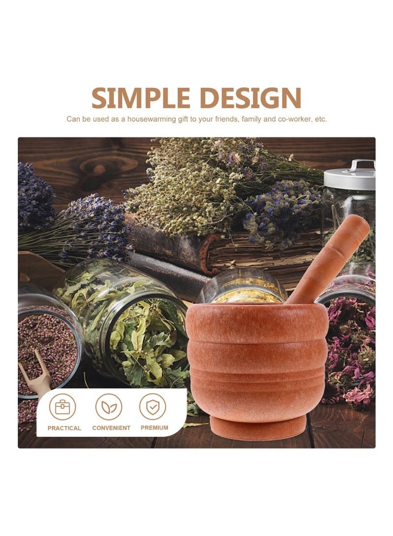 Heavy Duty Mortar and Pestle Set | Stone Masala Grinder for Kitchen | Traditional Havan Dasta for Spices, Herbs & Garlic | Durable Manual Grinding Tool | Non-Slip Base | Easy to Clean - Image 5