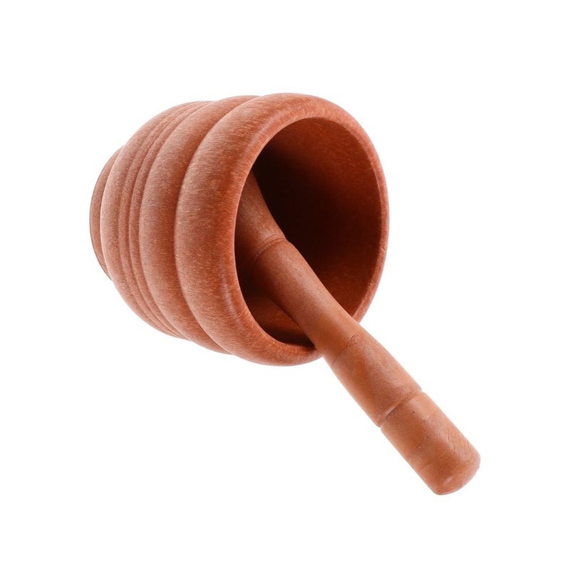Heavy Duty Mortar and Pestle Set | Stone Masala Grinder for Kitchen | Traditional Havan Dasta for Spices, Herbs & Garlic | Durable Manual Grinding Tool | Non-Slip Base | Easy to Clean - Image 2