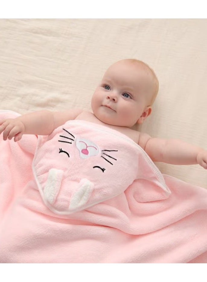 Baby Bath Towels Newborn Hooded Baby Towel Ultra Absorbent and Soft Cotton Hooded Washcloth for Baby Toddler Infant Unisex Hooded Baby Bath Towel - Image 3