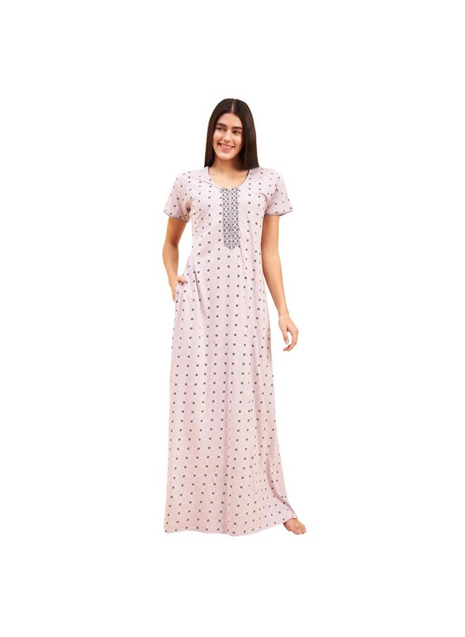 Sweet Dreams Women Printed Half Sleeves Night Dress Rose - pzsku/Z134188602879612F6544Z/45/_/1737721112/f71c7dfd-8e35-44d0-bad5-f2773b2b3702