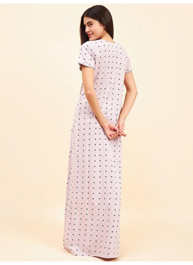 Sweet Dreams Women Printed Half Sleeves Night Dress Rose - pzsku/Z134188602879612F6544Z/45/_/1737721138/876e2557-65b1-4a8b-addb-e110e135c324