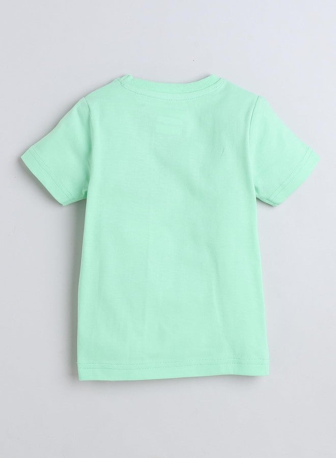 BUMZEE Green Girls Half Sleeves T-Shirt & Pyjama Set Age - 12-18 Months (Peb9258D-grn) - Image 3