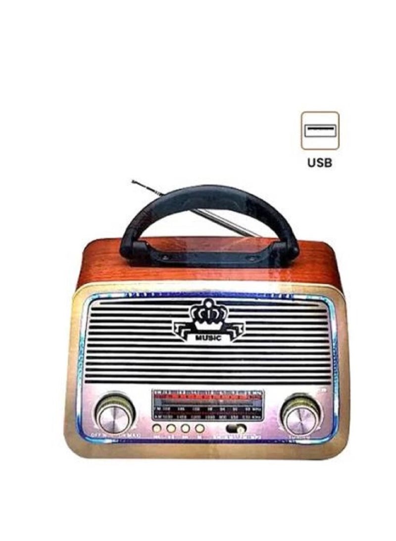 DLC USB Radio DLC32213 Gold Brown Black  - Image 1