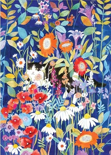PETER PAUPER PRESS Garden Cat 1000 Piece Jigsaw Puzzle - Image 1