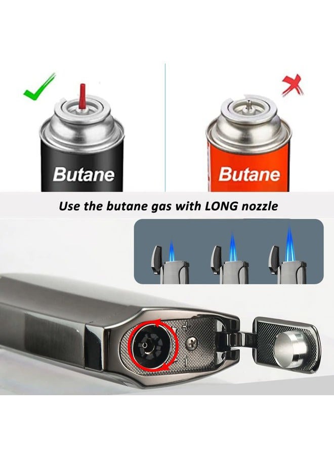 PROMISE Torch Lighter Double Jet Flame Lighter (Black Nickel) - Image 3