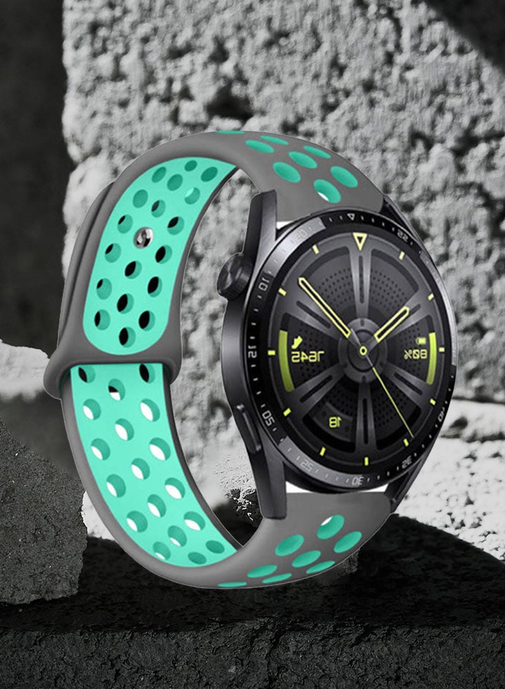 Perfii مجموعة من 3 قطع من أحزمة الساعات متوافقة مع جميع أجهزة Samsung وHuawei وAmazfit وFitbit وHonor بحجم حزام 22 مم - Image 3