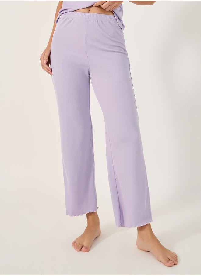 Styli CONTRAST EDGE RIB WRAP OVER TEE and PJ SET  - Image 5