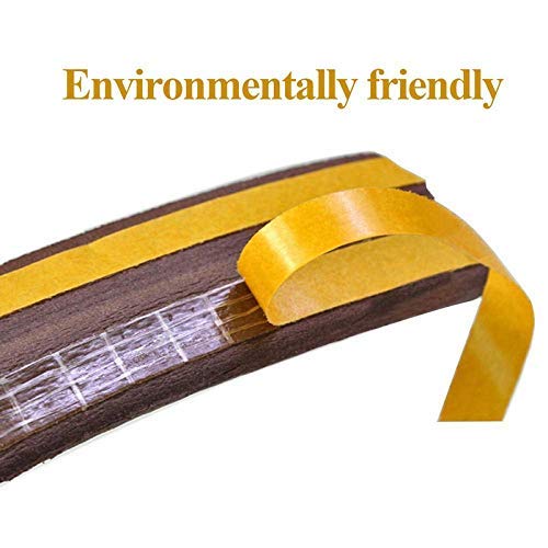 Volo Sound Proofing D Seal and Weather Stripping Brush for Sliding Windows/Doors Frame Side, Pile Self Adhesive Weather Strip Seal Strip Sealer Draft Stoppers (Brown EPDM D Seal) - Image 4