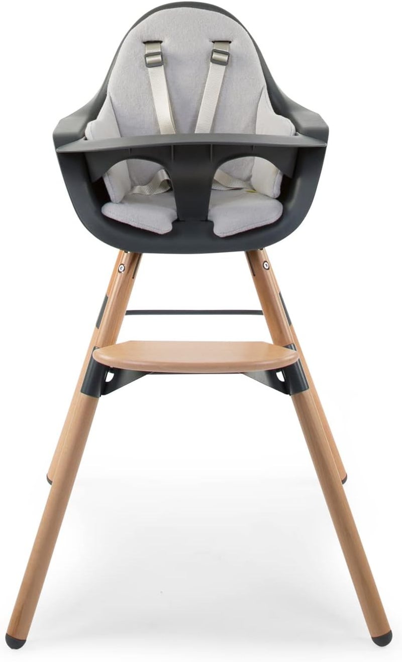 Childhome Evolu One.80° High Chair Cushion - Light Grey - Image 5
