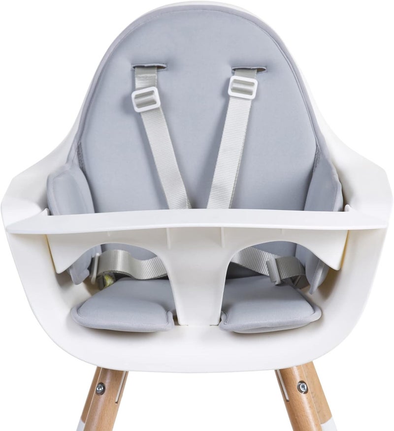 Childhome Evolu One.80° High Chair Cushion - Light Grey - Image 1