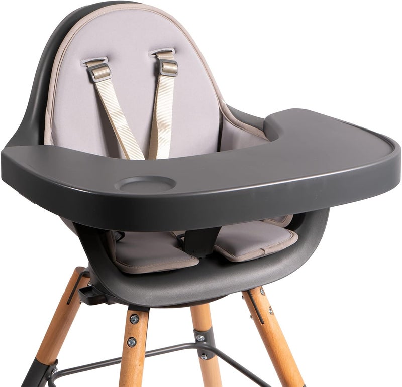 Childhome Evolu One.80° High Chair Cushion - Light Grey - Image 4