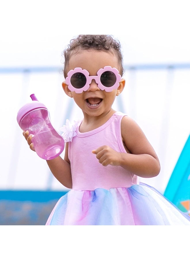 Chicco Sport Spout Trainer 9oz. (2pk) Spill-Free Baby Sippy Cup in Pale Pink/Lavender 9m+ - Image 2