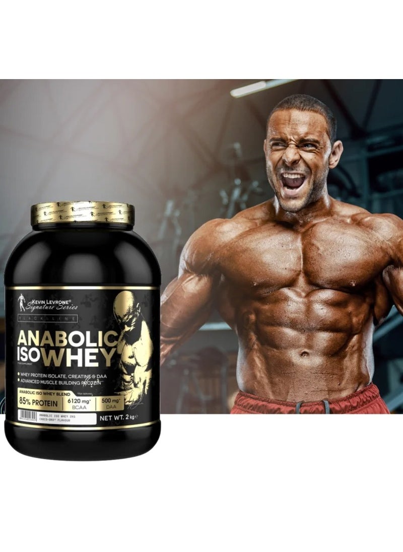 KEVIN LEVRONE Kevin Levrone Anabolic Iso Whey 2kg Chocolate 66 Servings  - Image 2