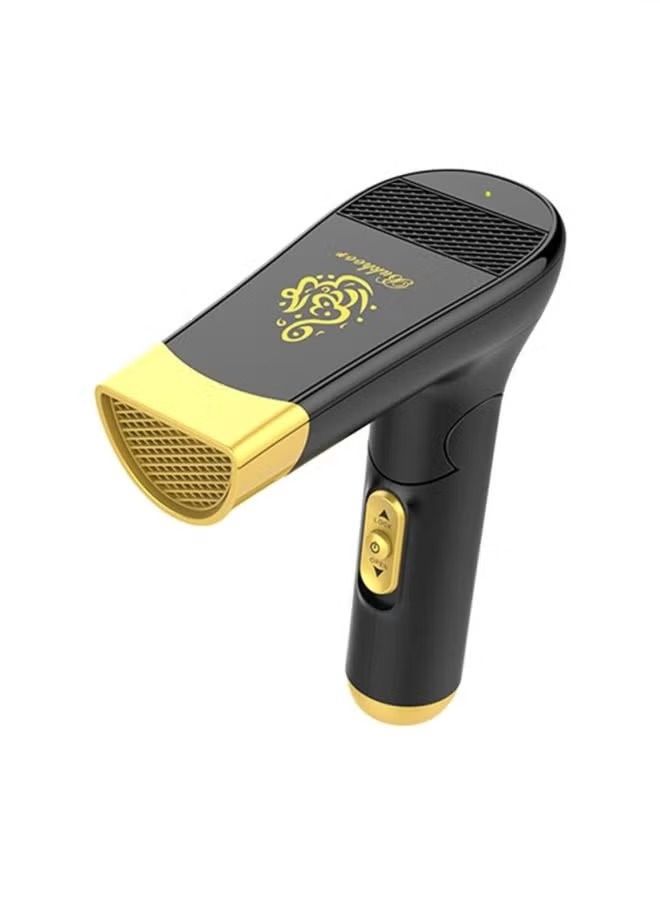 Cool Baby موقد بخور كهربائي قابل للطي قابل لإعادة الشحن عبر USB أسود/ذهبي 11.5 × 5 سم - Image 1