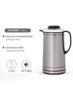 BLACKSTONE Vacuum Flask Stainless Steel Insulated Thermal Vacuum Jug 1.0Ltr  - Image 5