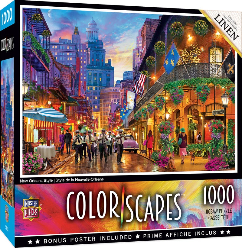 MasterPieces 1000 Piece Jigsaw Puzzle for Adults, Family, Or Youth - New Orleans Style - 19.25"x26.75" - Image 1