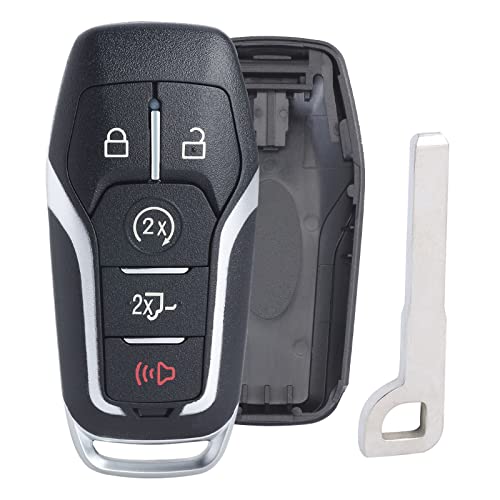 Keymall Remote Key Fob Case Shell Cover for Ford F150/F250 2015 2016 2017(FCC ID:M3N-A2C31243300 P/N:164-R8117) 5 Buttons,Just a Key Shell - Image 1