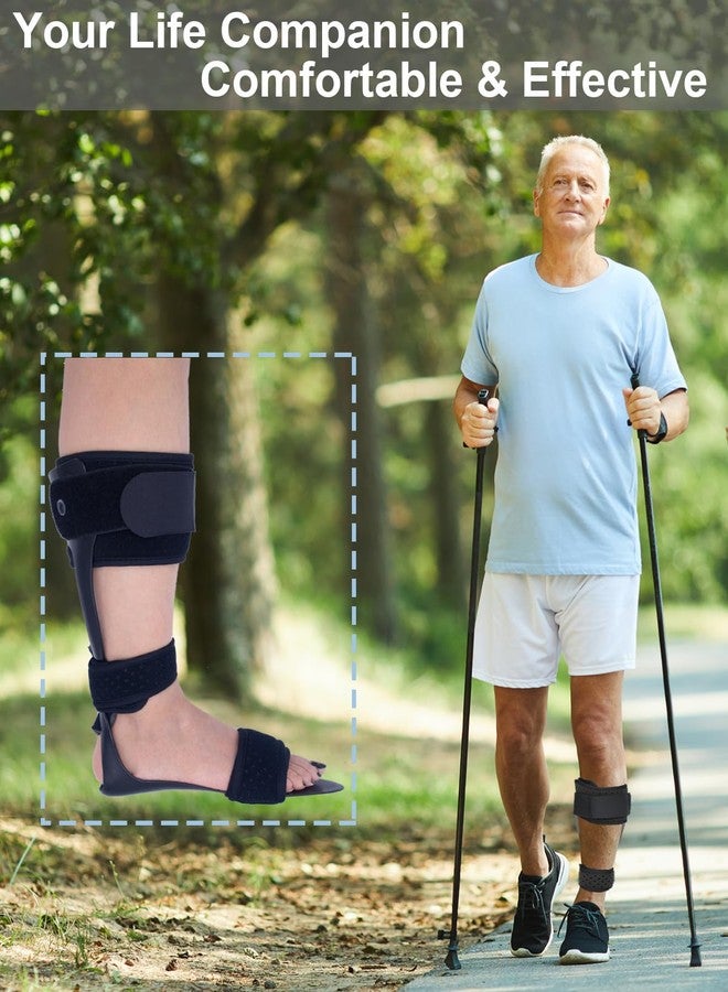 Furlove AFO Drop Foot Brace, Medical Ankle Foot Orthosis Support Foot Drop Postural Correction Brace (Large, Right) - Image 3