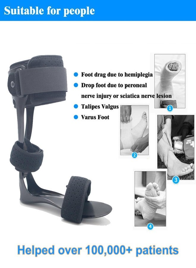 Furlove AFO Drop Foot Brace, Medical Ankle Foot Orthosis Support Foot Drop Postural Correction Brace (Large, Right) - Image 4
