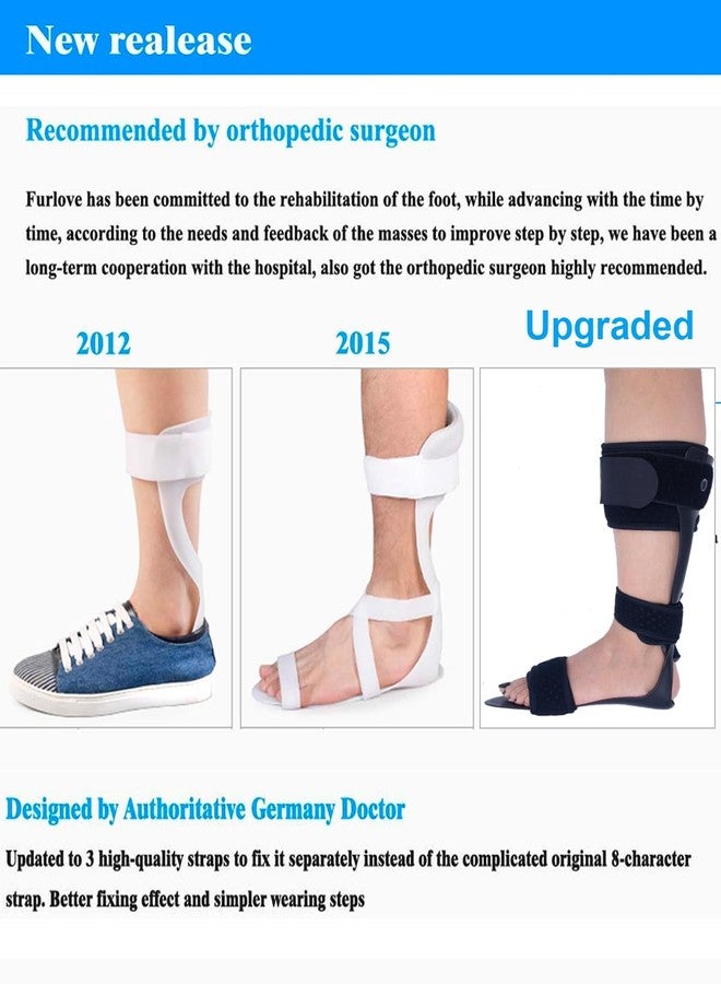 Furlove AFO Drop Foot Brace, Medical Ankle Foot Orthosis Support Foot Drop Postural Correction Brace (Large, Right) - Image 5