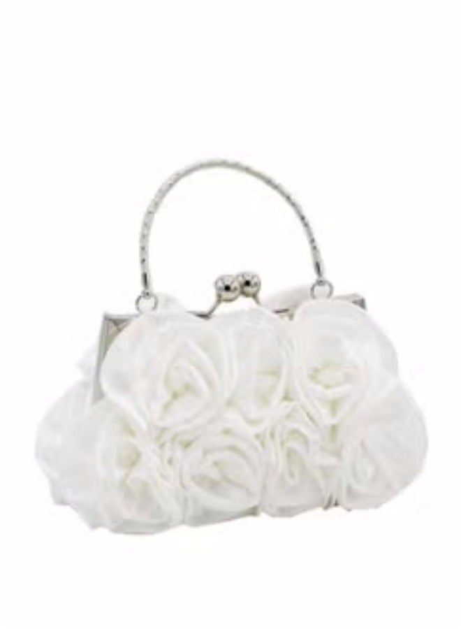 Evening Bag Design Vintage Lock Satin Clutch Purse Bag Wedding Party Clutch  - Image 2