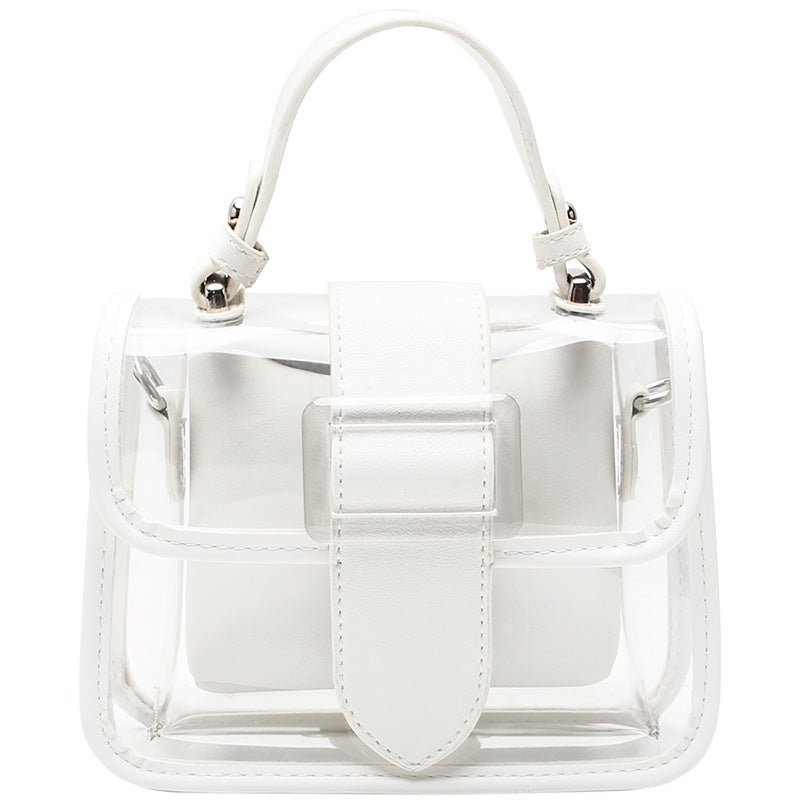 Ins Transparent Bag Women'S Bag Fashion Four Seasons Jelly Bag Women'S Pvc Handbag Chain Bag Crossbody Bag - Image 1
