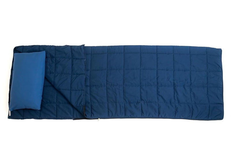 Mysasleep Travel Sleeping Bag | Lightweight Sleep Bag and Pillow Cover for Airport, Train, Tracking & Hotels – Stay Clean & Sleep Better Anywhere (Navy Blue, Large) - Image 4