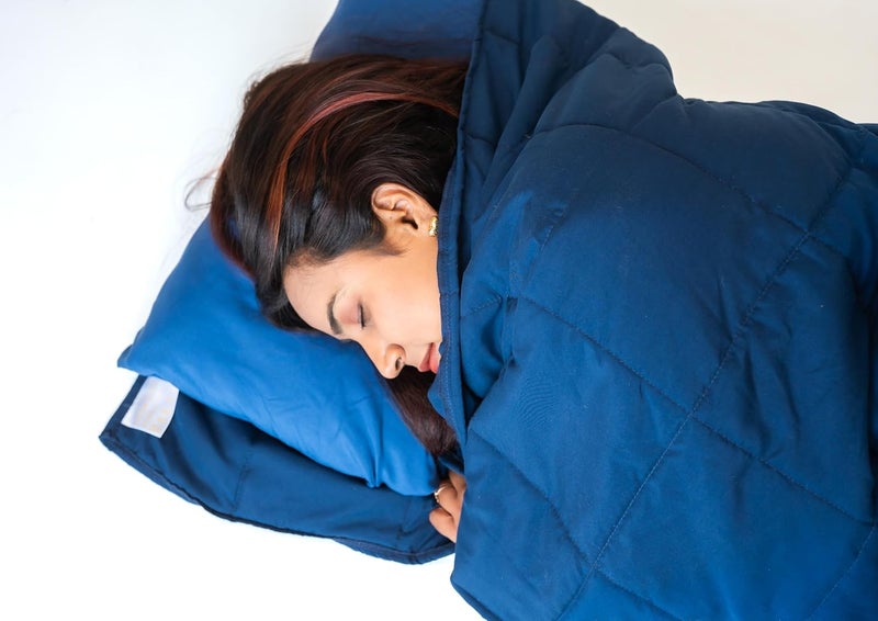 Mysasleep Travel Sleeping Bag | Lightweight Sleep Bag and Pillow Cover for Airport, Train, Tracking & Hotels – Stay Clean & Sleep Better Anywhere (Navy Blue, Large) - Image 5