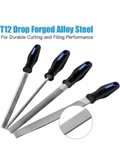 Preciva Preciva 18PCS File Set, 18 in1 High Carbon Steel Multipurpose File Set Includes 4PCS Flat/Triangle/Half-Round/Round Large File & 12PCS Needle File & Brush & Portable Bag.  - Image 3