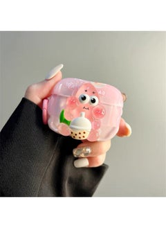 Anime Three-Dimensional Cute Cartoon Applicable Airpods4 Generation Earphone Case For Apple Bluetooth Protective Case 3 Generation Pro2 New-Color:Patrick Star-Applicable Models:Universal For Airpods Pro/pro2