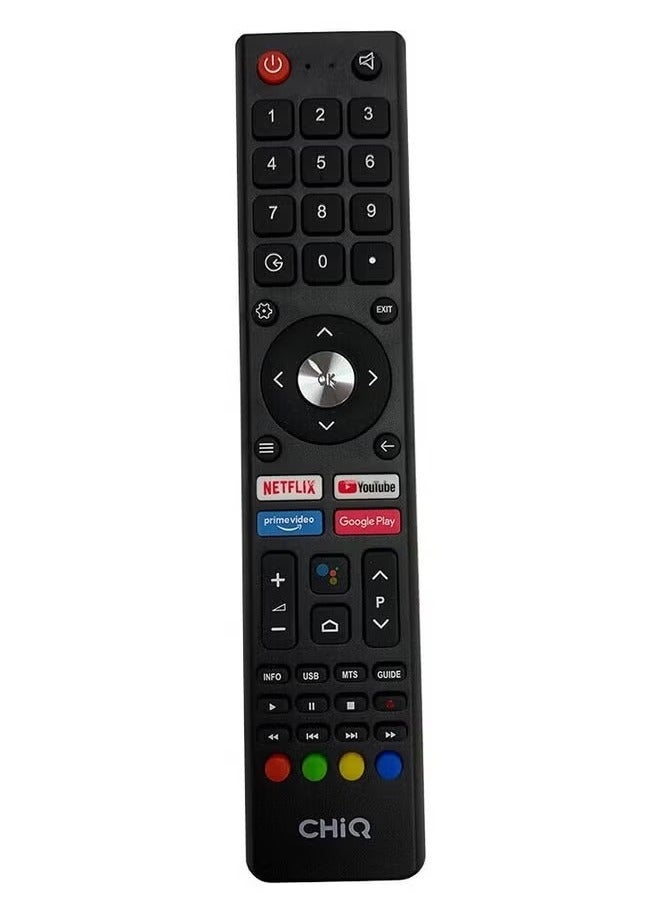 CHiQ Universal TV Remote Control for L32H7N, L32H7S, U43H7AN LCD LED Android TV - Full Functionality, Easy Navigation, Reliable Replacement Remote - Image 2