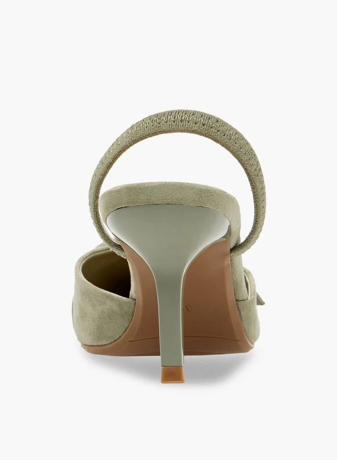 Celeste GREEN Women Stiletto Heel Mules for Women | Best Price UAE