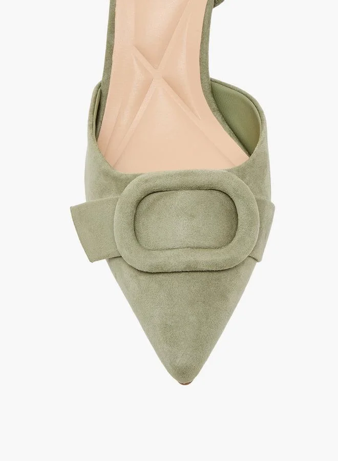 Celeste GREEN Women Stiletto Heel Mules for Women | Best Price UAE