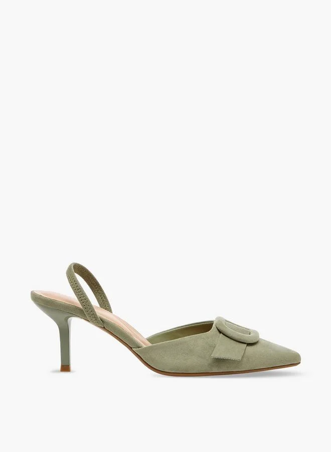 Celeste GREEN Women Stiletto Heel Mules for Women | Best Price UAE