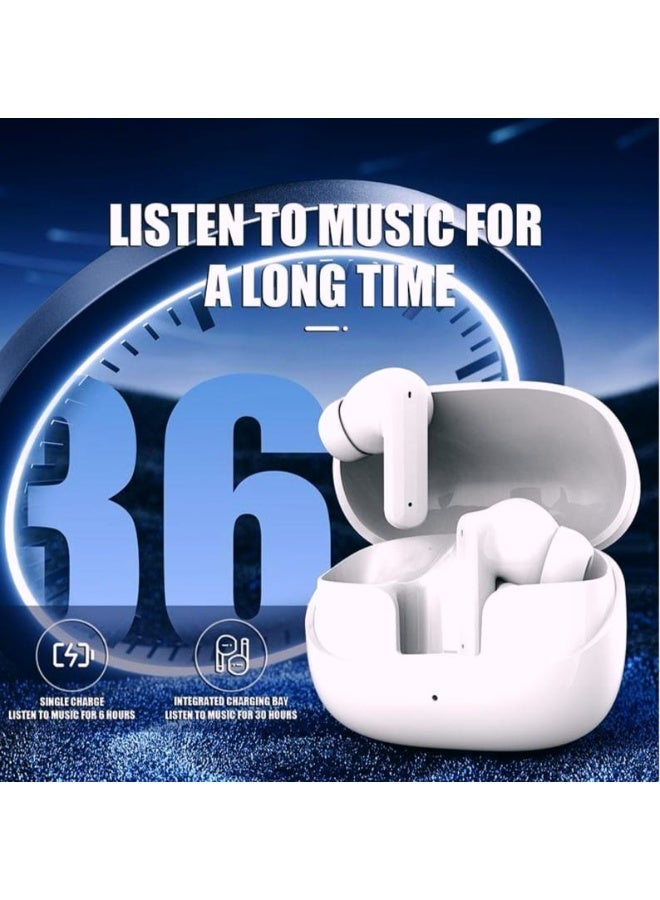 ليتو سماعات أذن لاسلكية LITO LT10 ANC بخاصية إلغاء الضوضاء النشطة - أبيض  البلوتوث إصدار 5.4 لاتصال أسرع وأكثر استقرارًا. إلغاء الضوضاء: تتميز بخاصية إلغاء الضوضاء النشط (ANC) لتقليل الضوضاء المحيطة. - Image 3