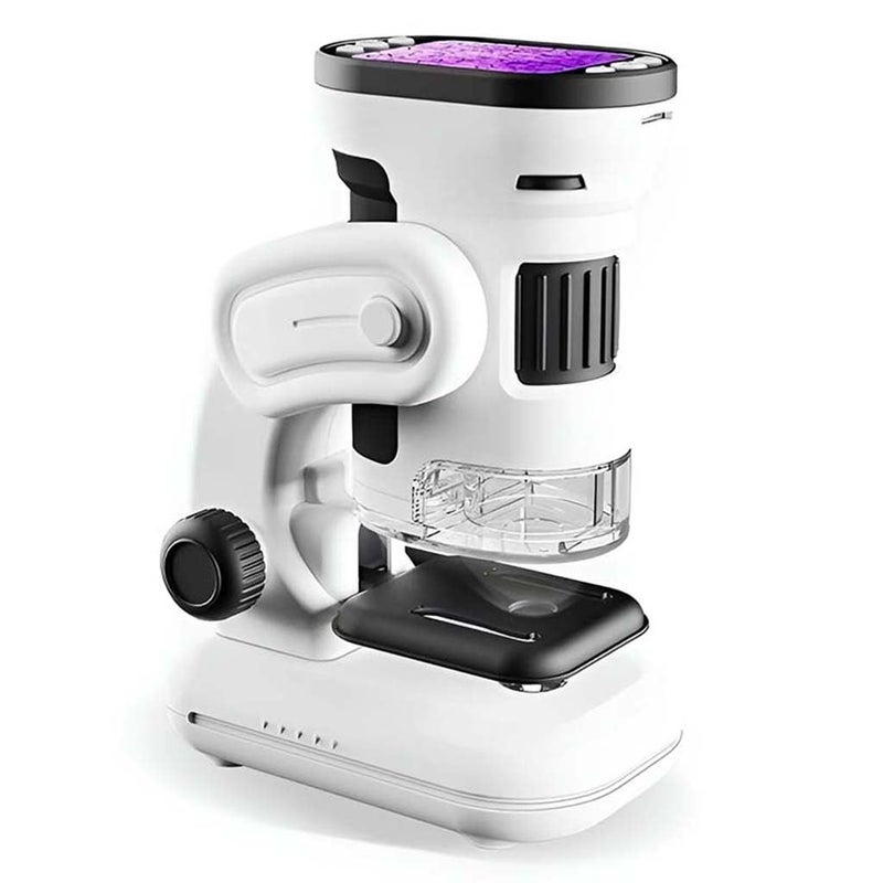 TECPHILE Microscope for Kids Students with Stand Handheld Mini Portable 200-1000X Magnification Digital Microscope Kit 1080P, 2.0" LCD Screen Rechargeable Pocket Microscope, Photo & Video Recording - Image 1