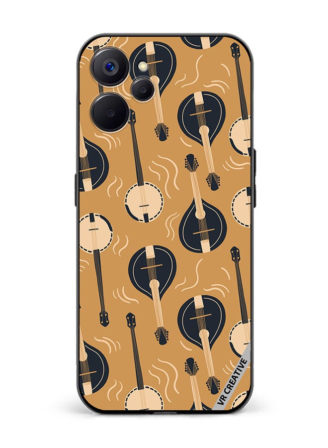 VR CREATIVE Protective Case Cover For Realme 10 5G Mandolin Or Domra International Music Copy Design Multicolour - Image 1