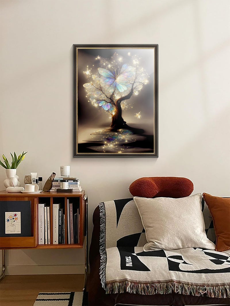 AIBOERL Diamond Art Kits for Adults,Glitter Tree 5D Diamond Painting Kits for Adults,Diamond Painting Diamond Art with Full Drill Diamond Dots DIY Gem Crafts Kits for Home Decor Gift-12x16in - Image 2
