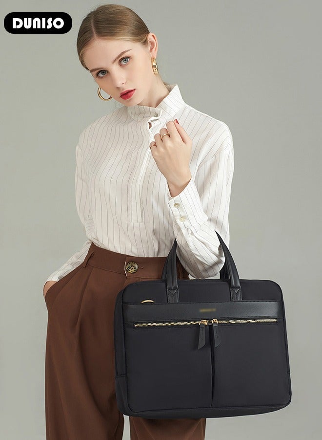 DUNISO Laptop Bag for Men or Women 15 Inch Computer Bag Laptop Tote Bag Briefcase Laptop Case Shoulder Bag with Strap Computer Cases Messenger Bag handbag for Travel/Business  - Image 3