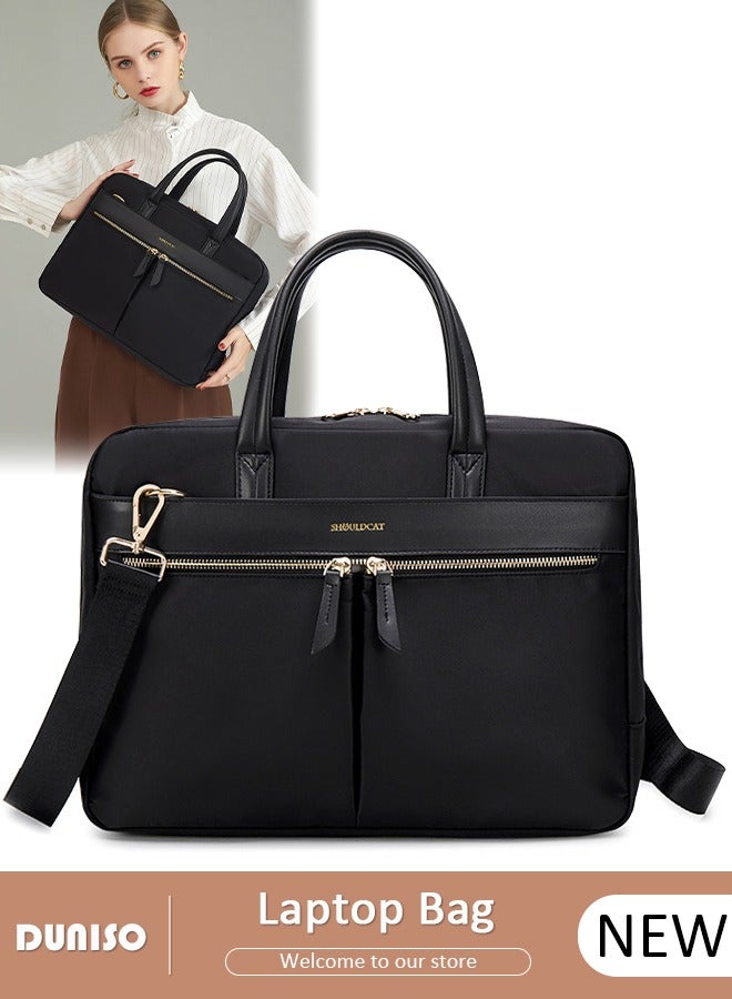DUNISO Laptop Bag for Men or Women 15 Inch Computer Bag Laptop Tote Bag Briefcase Laptop Case Shoulder Bag with Strap Computer Cases Messenger Bag handbag for Travel/Business  - Image 1