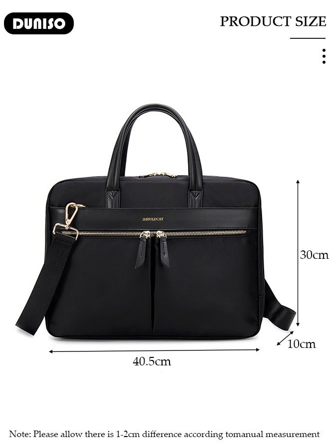 DUNISO Laptop Bag for Men or Women 15 Inch Computer Bag Laptop Tote Bag Briefcase Laptop Case Shoulder Bag with Strap Computer Cases Messenger Bag handbag for Travel/Business  - Image 2